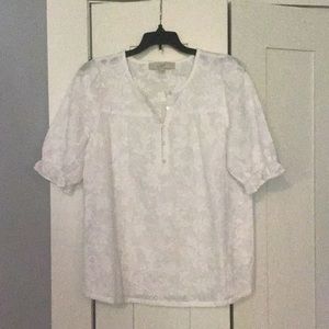 Loft blouse in white